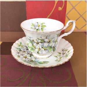 Royal Albert Pacific Dogwood Teacup And Saucer